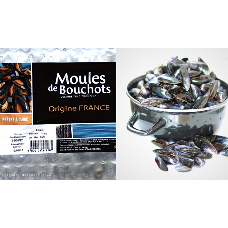 Muszle Bouchot, 1 kg., czyszczone vac Muszle Bouchot, 1 kg., czyszczone vac