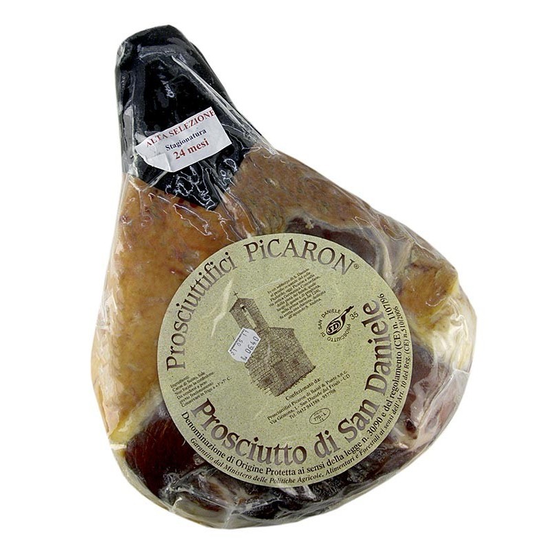 Szynka San Daniele, szynka w całości, bez kości, Włochy, ok. 8 kg Szynka San Daniele, szynka w całości, bez kości, Włochy, ok. 8 kg