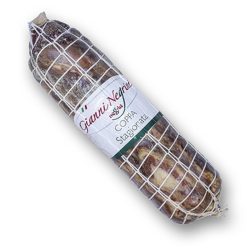 Copa di Parma – zawijany karczek wieprzowy, Włochy, ok. 2 kg Copa di Parma – zawijany karczek wieprzowy, Włochy, ok. 2 kg
