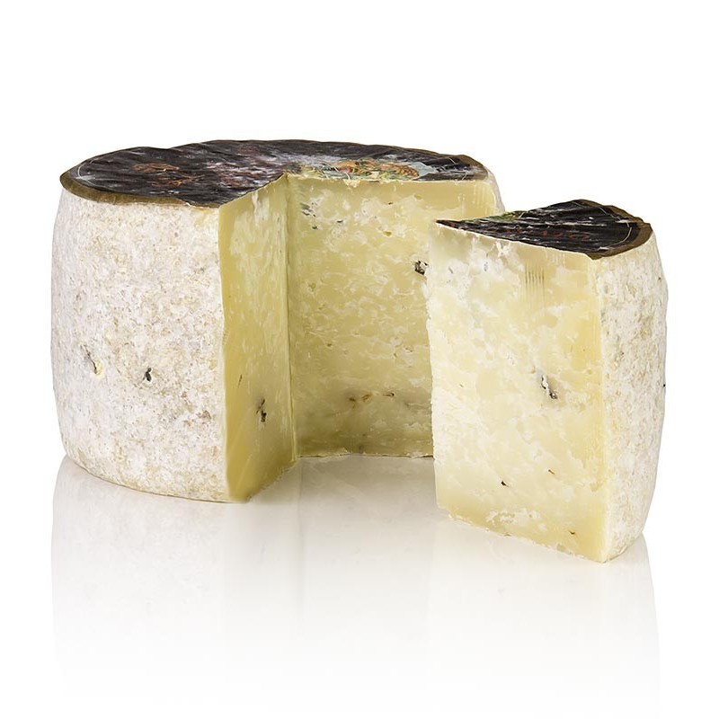 Pecorino "Tartuffo" Premium, ser kozi z truflą, 2 miesięczny, ok. 650g Pecorino "Tartuffo" Premium, ser kozi z truflą, 2 miesięczny, ok. 650g
