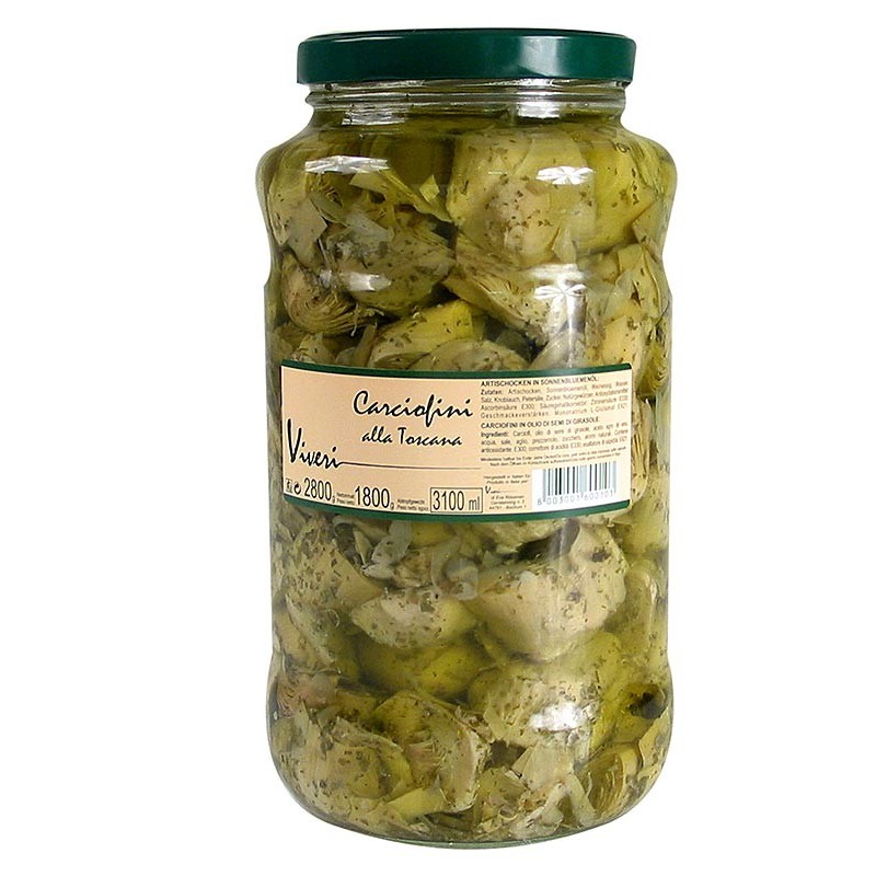 Karczochy w ziołach alla Toscana, słoik 2,8 kg Karczochy w ziołach alla Toscana, słoik 2,8 kg