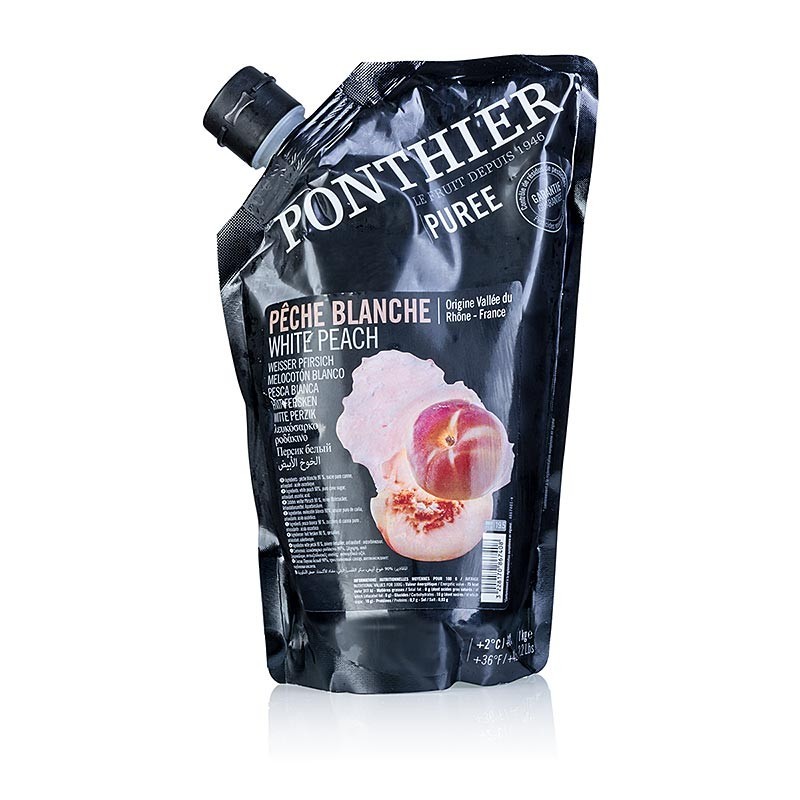 Pure owocowe z białych brzoskwiń, 1kg/opak Pure owocowe z białych brzoskwiń, 1kg/opak